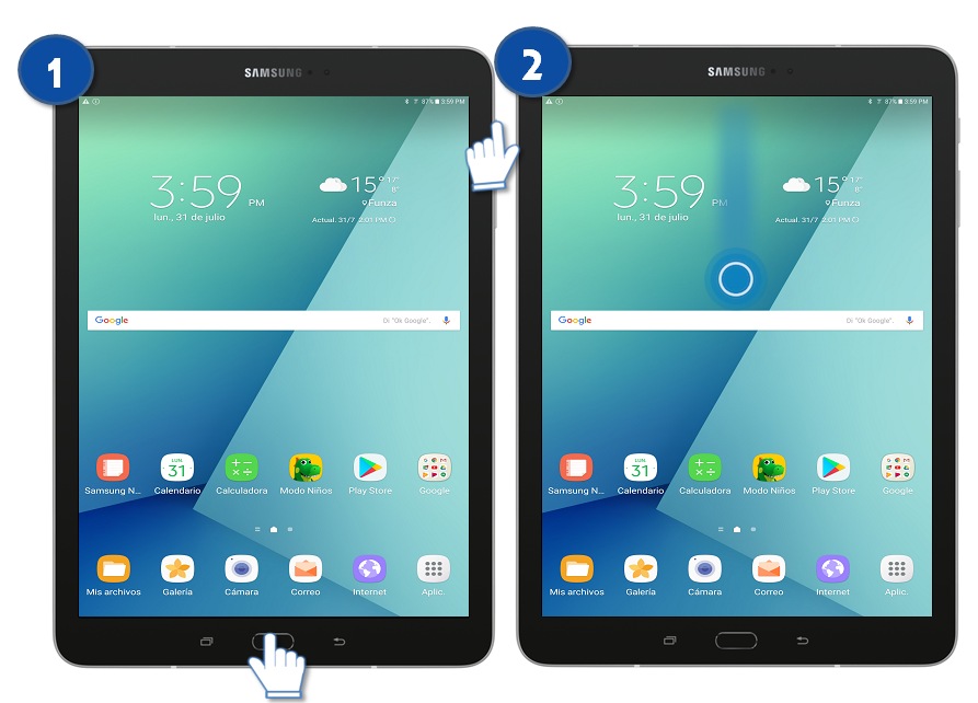 Galaxy Tab S3 - ¿Qué es y cómo realizar capturas de pantalla?