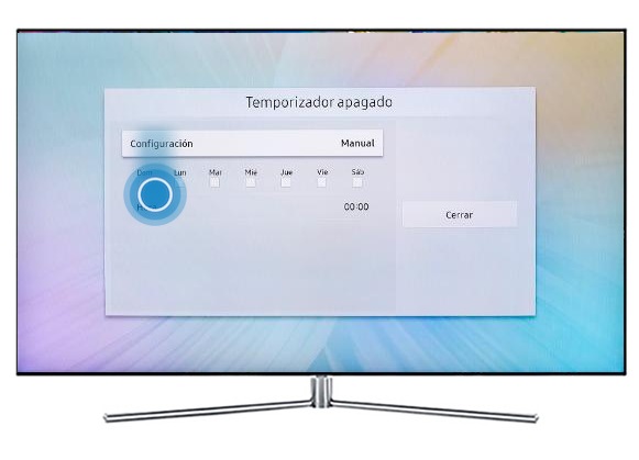 Samsung Smart TV MU6100 - ¿Qué es y cómo ajustar el temporizador de apagado?