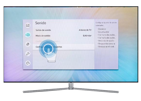 Samsung Smart TV MU6100 - ¿Qué es y cómo ajustar el balance de sonido en el TV?