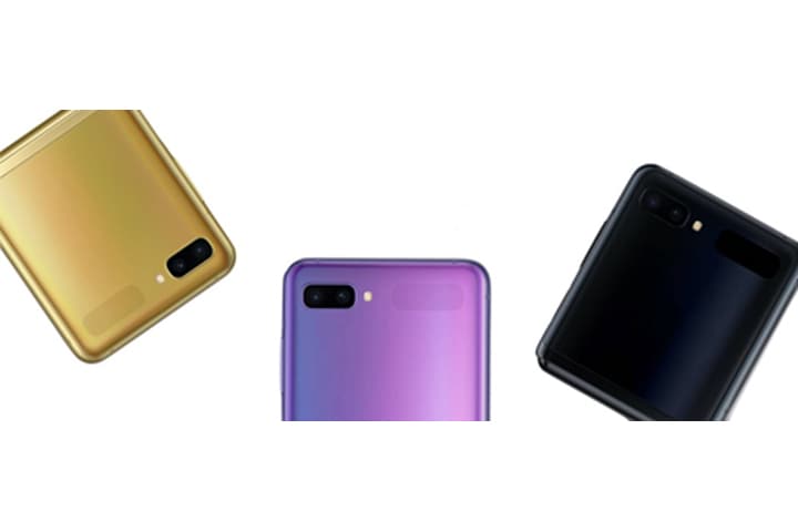 Galaxy Z Flip的三种颜色 Galaxy Z Flip的三种颜色