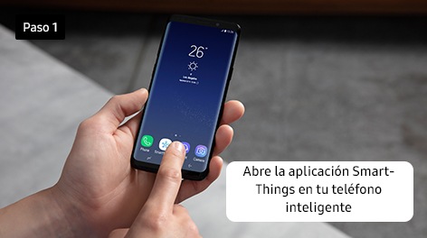 Paso 1: Abre la aplicación SmartThings en tu teléfono inteligente
