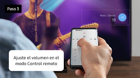 Paso 3: Ajusta el volumen en el modo control remoto