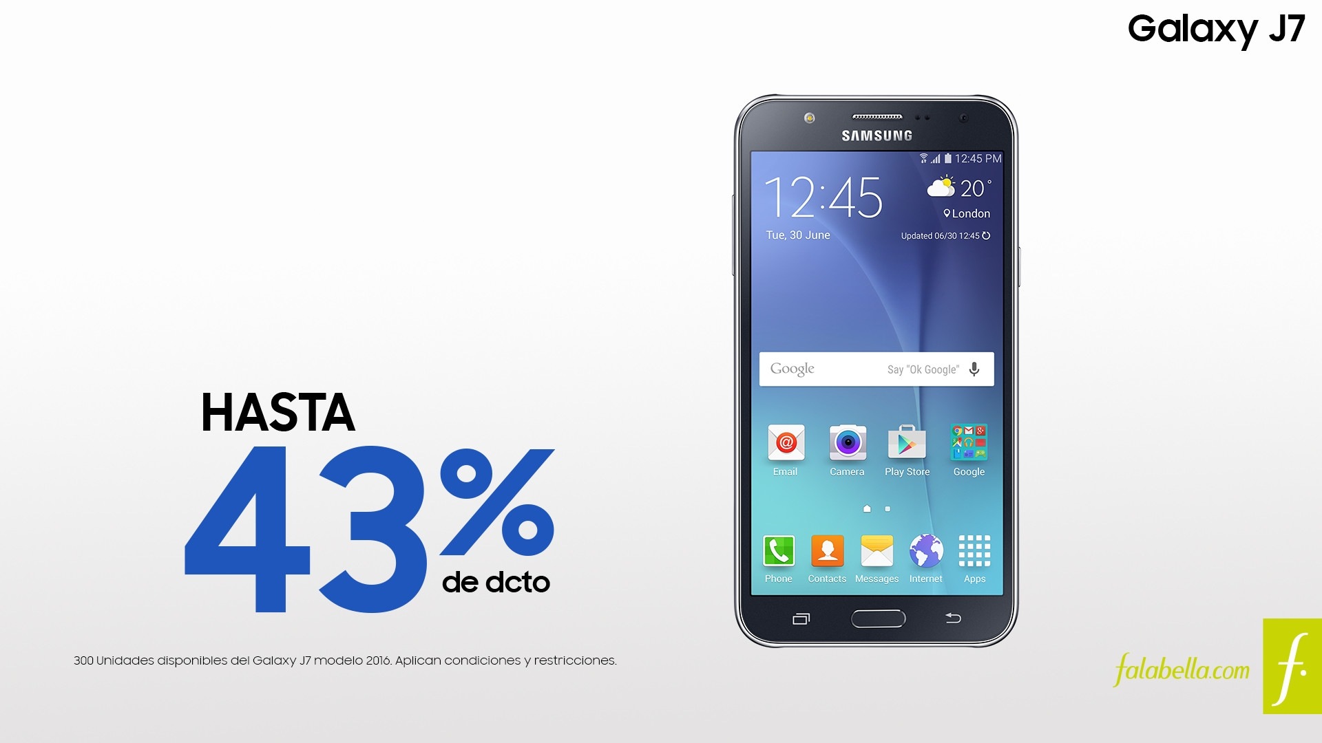 Galaxy J7 hasta con un 43% de descuento