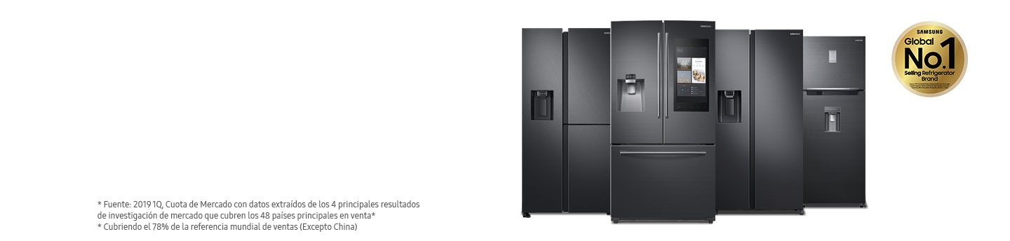 Neveras Samsung Marca No. 1 en ventas a nivel global