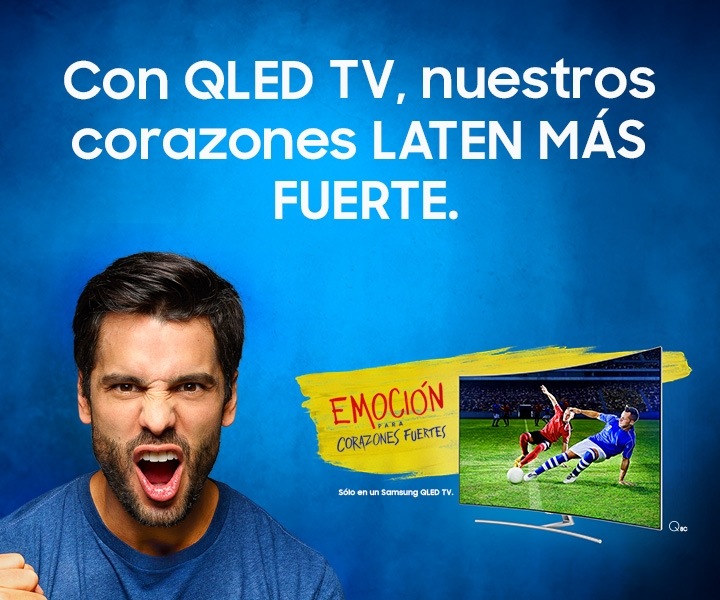 Con QLED TV, nuestros corazones laten más fuerte.