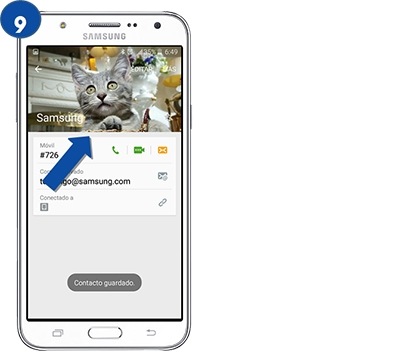 Galaxy J7 - ¿Cómo puedo agregar una imagen a un contacto?