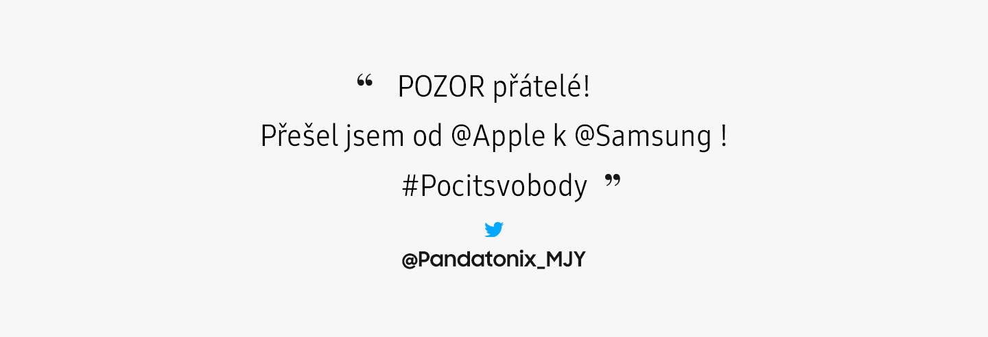 Snímek recenze - Přátelé, pozor! Přešel jsem z @Apple na @Samsung ! #Feelingfree…