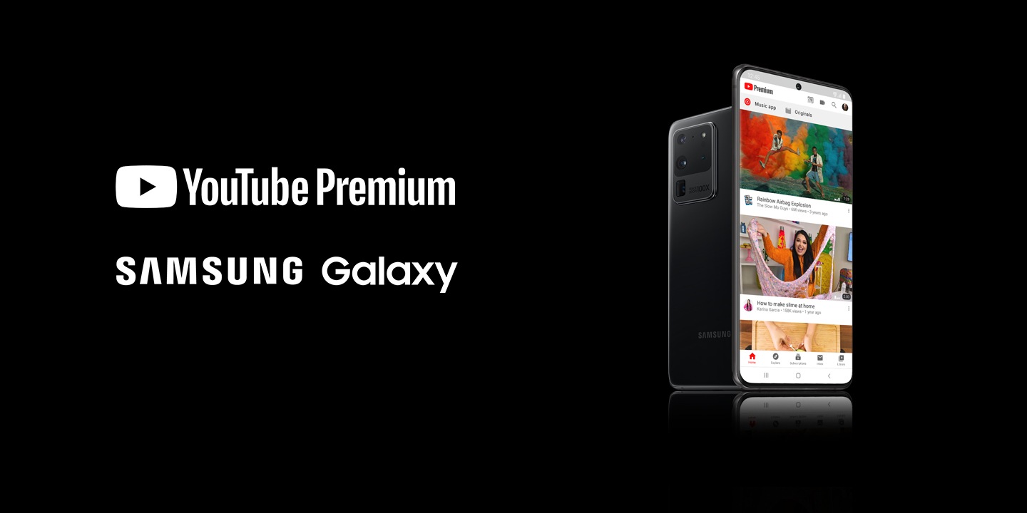 Youtube Premium zdarma se Samsung Galaxy