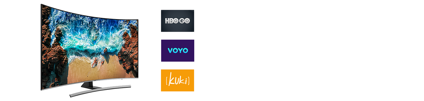 Samsung UHD 4K Prohnutá Smart TV