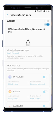 Nabidka vzdaleneho pera S Pen