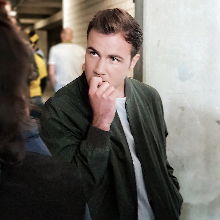 Konzentration bei Mario Götze