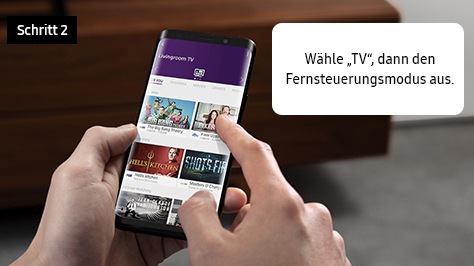 Schritt 2. Wähle „TV“, dann den Fernsteuerungsmodus aus.