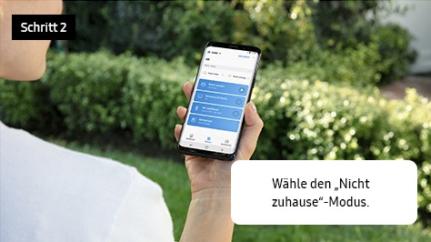 Schritt 2. Wähle den „Nicht zuhause“-Modus.