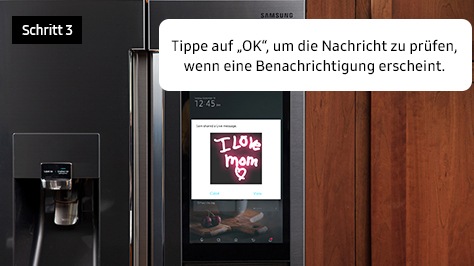 3. Tippe auf „OK“, um die Nachricht zu prüfen, wenn eine Benachrichtigung erscheint.