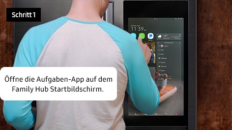 Schritt 1. Öffne die Aufgaben-App auf dem Family Hub Startbildschirm.