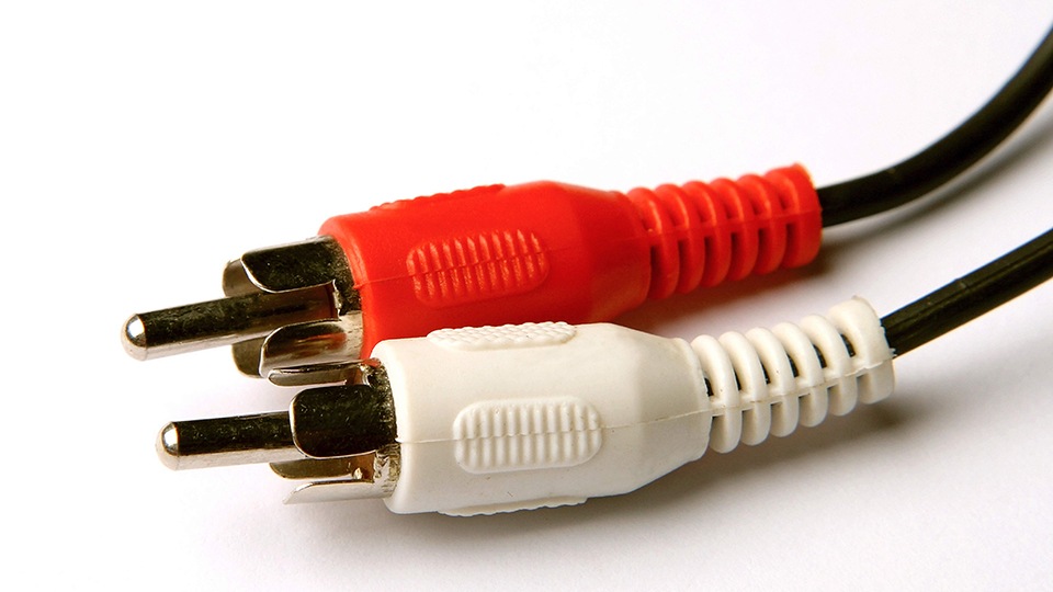 Das klassische Tonkabel mit Cinch-Stecker.