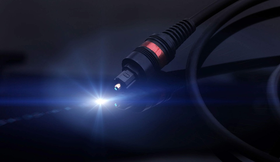 Das optische Kabel als Alternative für besten Sound.