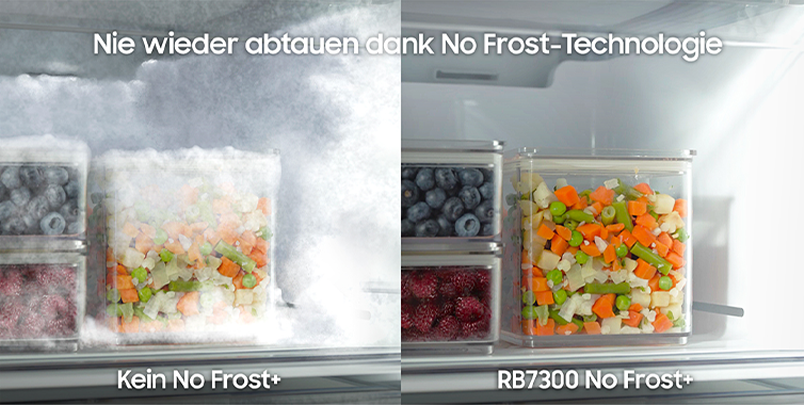 Nie wieder abtauen dank Family Hub No Frost-Technologie