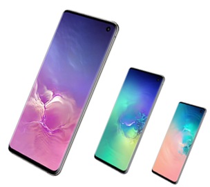 Front und Display des Samsung Galaxy S10