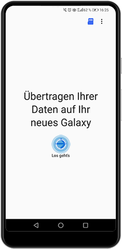Starte mit der Übertragung der Daten deines Smartphones auf dein Galaxy Fold.