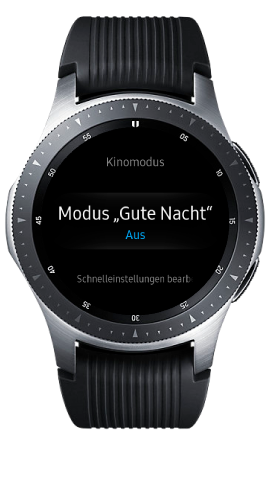 Gute Nacht-Modus waehlen
