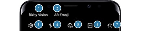 Samsung Galaxy Kamera Funktionen oben