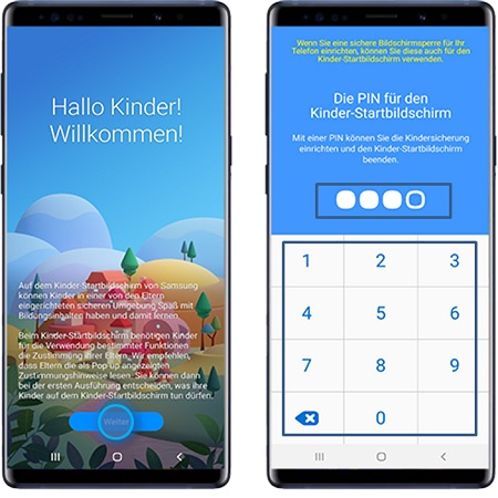 Samsung Galaxy - Kindermodus starten