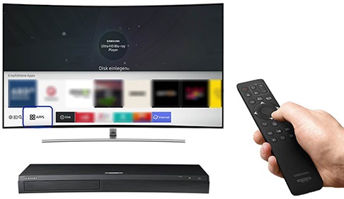 Wie kann ich Apps von meinem UHD Blu-ray Player UBD-M9500 entfernen?