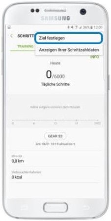 Wie kann ich Samsung Health als Schrittzähler nutzen?