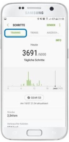 Wie kann ich Samsung Health als Schrittzähler nutzen?