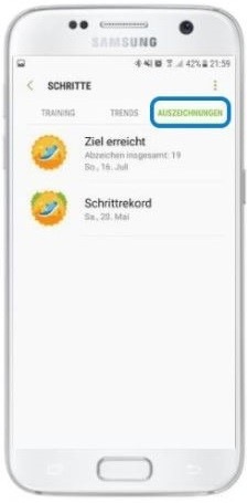 Wie kann ich Samsung Health als Schrittzähler nutzen?