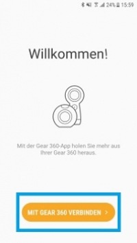 Wie verbinde ich meine Samsung Gear 360 (2017) mit meinem Smartphone