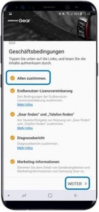 Wie verbinde ich meine Samsung Gear Fit2 Pro mit einem Samsung Smartphone