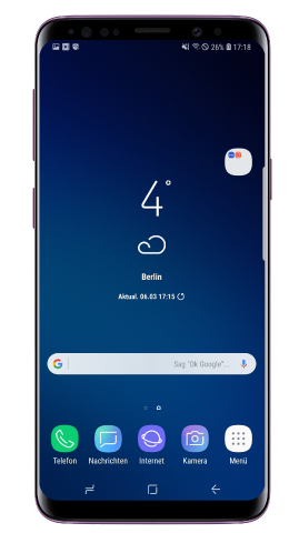 Apps auf Galaxy S9 plus verwalten, Ordner benennen