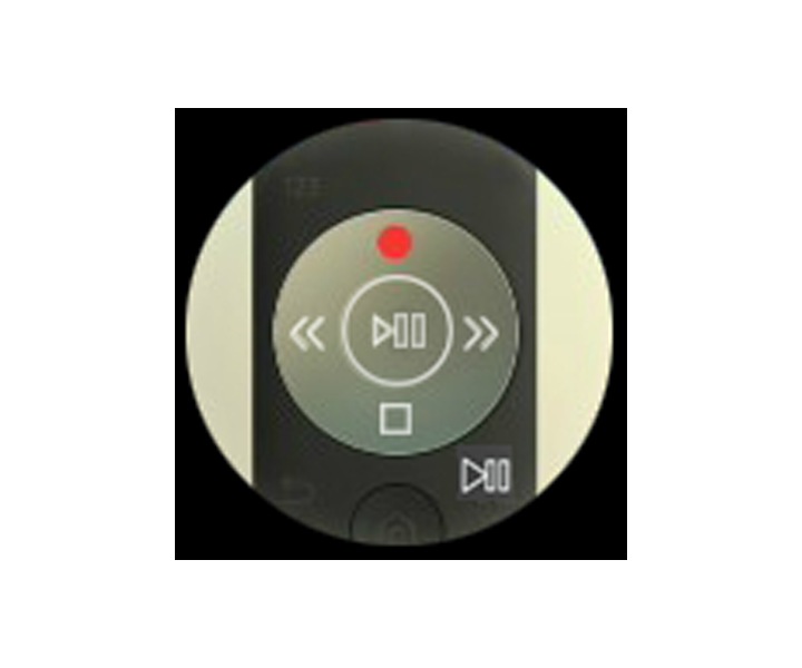 Virtuelle Einblendung der PVR-Tastenfunktionen Image