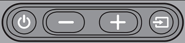 Die Tasten an der Unterseite der Samsung Soundbar HW-NW700
