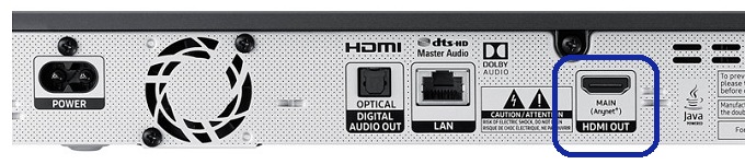 Samsung M7500 Blu-Ray Anschlüsse HDMI