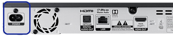 Samsung M7500 Blu-Ray Anschlüsse
