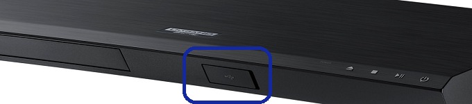 Samsung M7500 Blu-Ray Anschlüsse usb