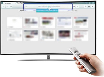Wie surfe ich mit meinem QLED Smart TV im Internet