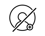 Symbol für „Keine Anmeldung erforderlich”