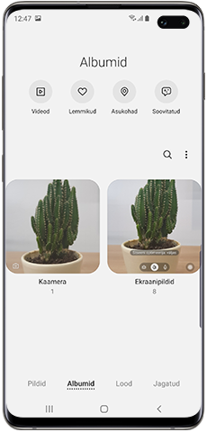 Android 9.0, uued galeriialbumid