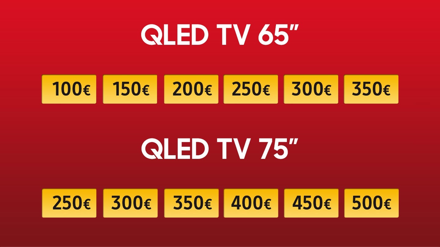promoción QLED tv 65" y 75”