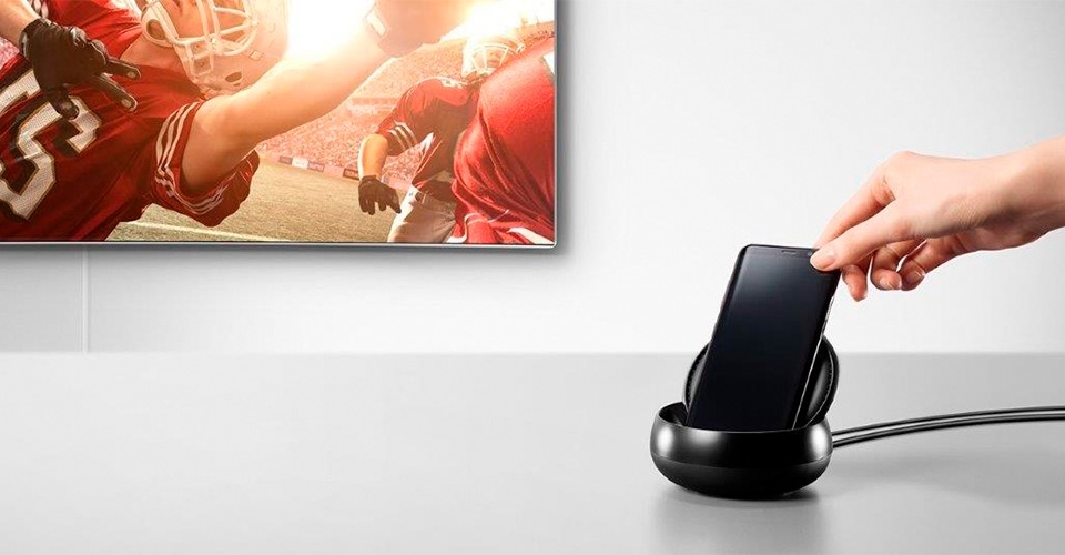 Contenido en pantalla grande con Samsung DeX