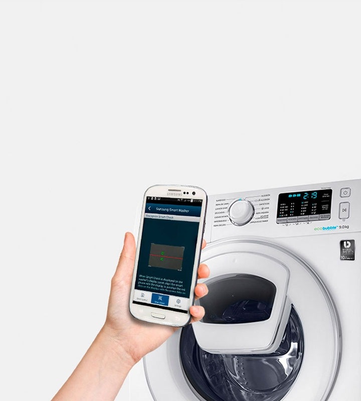 Lavadora Samsung con Smart Check