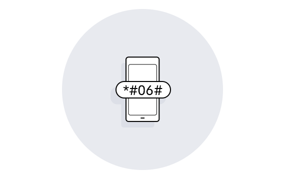 abre tu smarphone y marca el *#06#