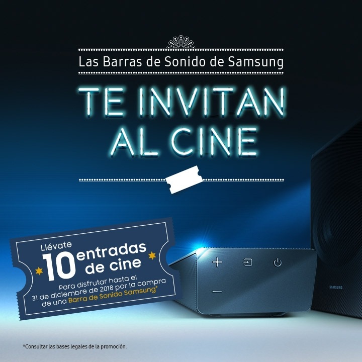 entradas de cine con barra de sonido