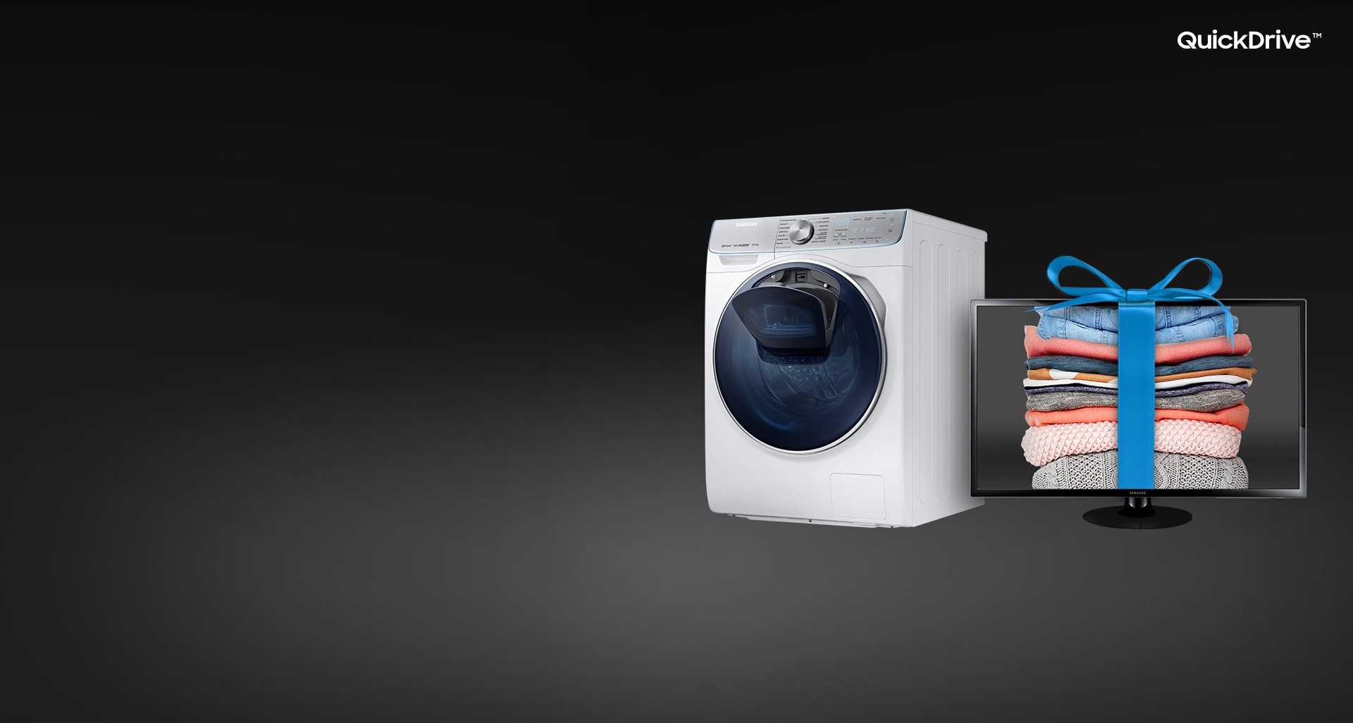 tv regalo lavadora Samsung QuickDrive™