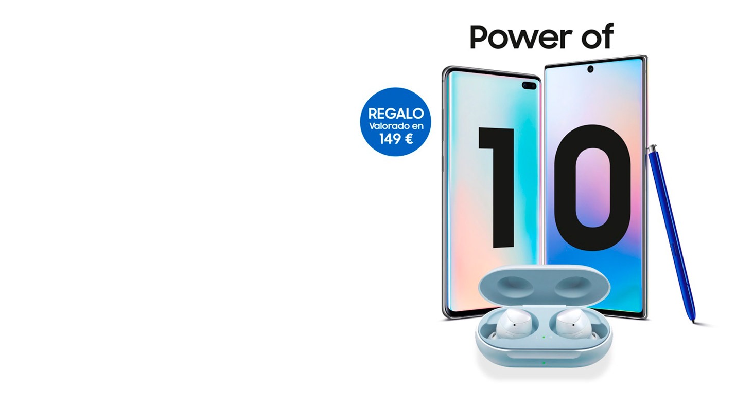 Compra tu nuevo Galaxy S10 o Note10 y consigue unos auriculares inalámbricos Galaxy Buds de regalo valorados en 149€