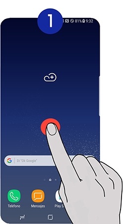 Tocamos en Ajustes pantalla Inicio